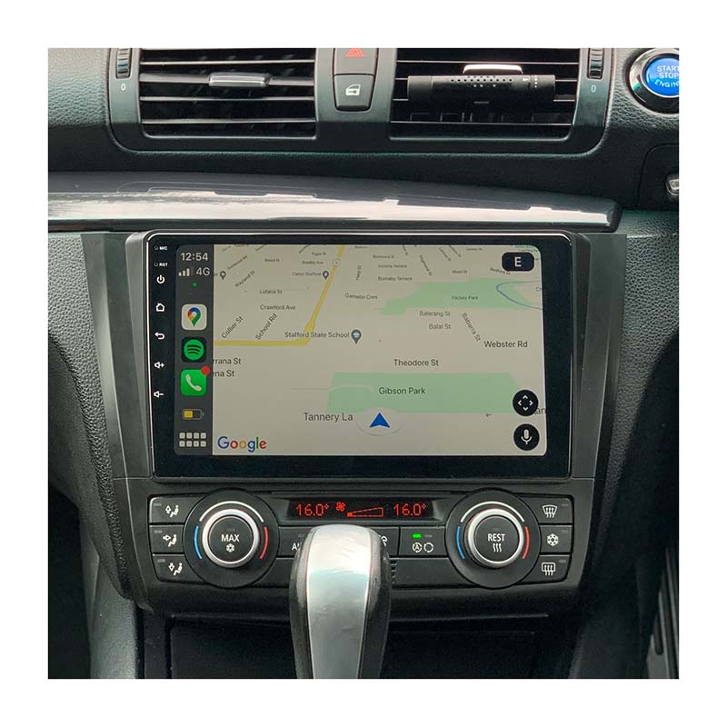 Carplay Auto DVD-Radio-Player für Bmw 1er E87 E88 E82 E81 i20 Gps  Multimedia Stereo mit Bluetooth FM Wifi Kostenloses Mikrofon 4 Kern